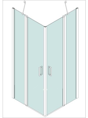 Frameless shower enclosures - A1907. Frameless shower enclosures (A1907)